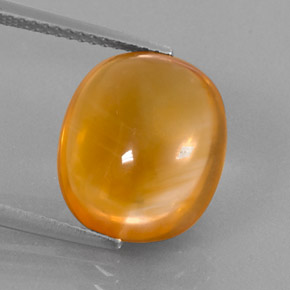 Citrino naranja natural de 7,81 ct, corte óvalo, transparente