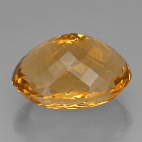Citrino amarillo natural de 53,06 ct, corte óvalo, IF