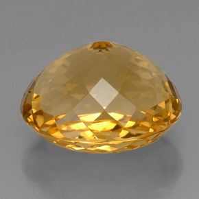 Citrino amarillo natural de 57,19 ct, corte óvalo, VVS