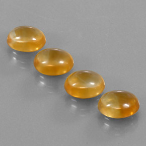 Gemas de Citrino Medium Orange  natural de 12.23 ct, Corte Óvalo, Transparente