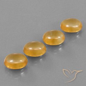Gemas de Citrino Medium-Light Orange-Gold  natural de 12.11 ct, Ovalada, Transparente