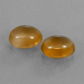 Gemas de citrino dorado natural de 5,85 ct, corte óvalo, transparente