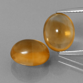 Gemas de citrino dorado natural de 5,89 ct, corte óvalo, transparente