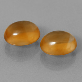 Gemas de citrino dorado natural de 5,89 ct, corte óvalo, transparente