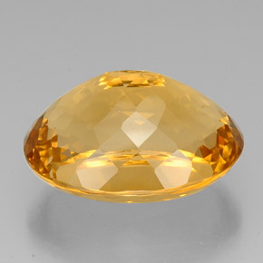 Citrino oro natural de 37,07 ct, corte óvalo, VVS
