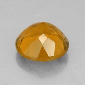 Citrino amarillo natural de 5,99 ct, corte redondo, VS