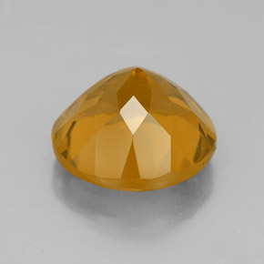 Citrino oro natural de 5,93 ct, corte redondo, VVS