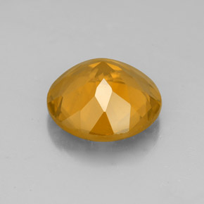 Citrino amarillo natural de 3,90 ct, corte redondo, VS