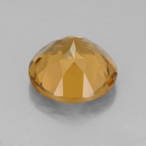 Citrino amarillo natural de 4,28 ct, corte redondo, VS