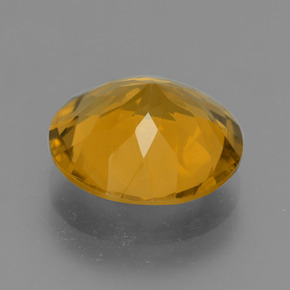 Citrino dorado natural de 4,77 ct, corte redondo, VS