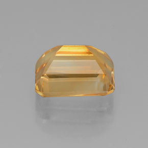 Citrino amarillo natural de 2,56 ct, corte esmeralda, VVS-VS