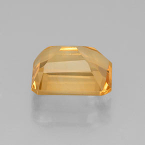 Citrino amarillo natural de 2,18 ct, corte esmeralda, VS