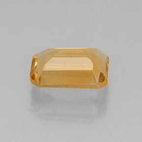 Citrino amarillo natural de 1,84 ct, corte esmeralda, VS