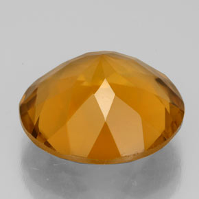 Citrino naranja natural de 8,15 ct, corte redondo, VS