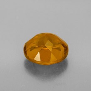 Citrino Dorado amarillo natural de 4.70 ct, Corte Redondo, VS