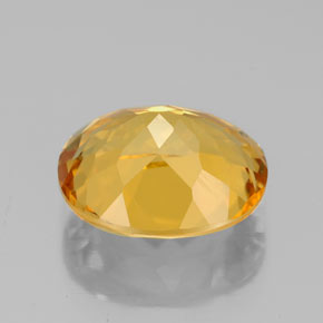 Citrino amarillo natural de 3,08 ct, corte óvalo, VS