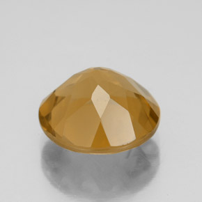 Citrino dorado natural de 4,16 ct, corte redondo, VVS
