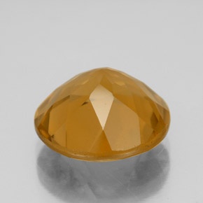 Citrino Dark Orange  natural de 5.24 ct, Corte Redondo, VS