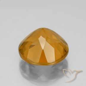 Citrino Dorado naranja intenso natural de 5.44 ct, Redondo, VS