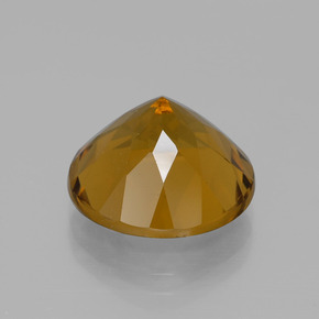Citrino dorado natural de 8,56 ct, corte redondo, VS