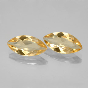 Gemas de citrino amarillo natural de  ct, marquesa, VVS