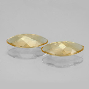 Gemas de citrino amarillo natural de  ct, marquesa, VVS