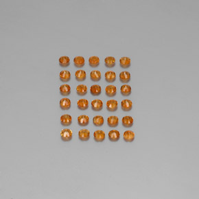 Gemas de Citrino Naranja amarillo natural de  ct, Corte Redondo, VVS-VS