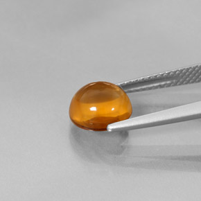 Citrino Naranja amarillo natural de 1.99 ct, Corte Redondo, Transparente