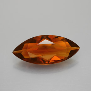 Citrino naranja natural de 2,75 ct, marquesa, VS
