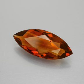 Citrino naranja natural de 2,75 ct, marquesa, VS