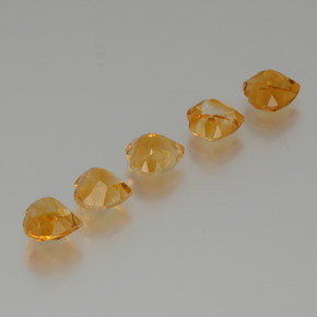 Gemas de Citrino Oro natural de 5.81 ct, Forma de corazón, VS