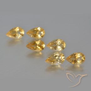 4.82ctw Natural Dorado naranja Citrino, En forma de pera, VS