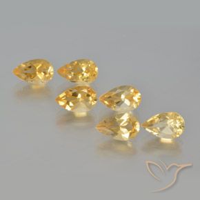 5.40ctw Natural Dorado medio Citrino, En forma de pera, VS