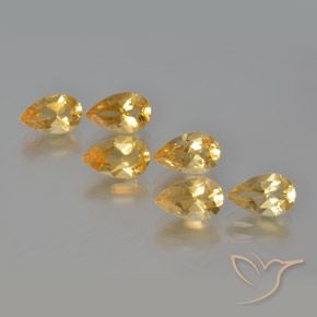 4.80ctw Natural Dorado Citrino, En forma de pera, VS