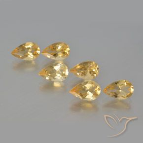 4.79ctw Natural Oro Citrino, En forma de pera, VS
