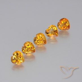 6.00ctw Natural Oro Citrino, Corazón, VS