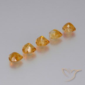 Gemas de Citrino Oro natural de 6.00 ct, Corazón, VS