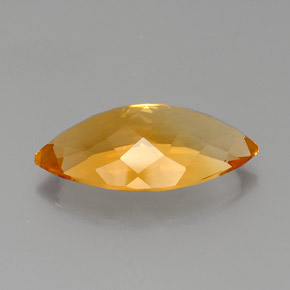 Citrino Dorado amarillo natural de 9.00 ct, Marquesa, VVS-VS