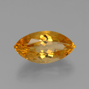 Citrino amarillo natural de 10,83 ct, marquesa, VVS