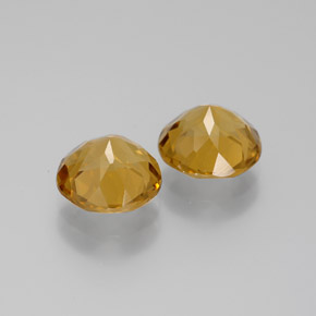 Gemas de Citrino Dorado amarillo natural de 4.45 ct, Corte Redondo, VS