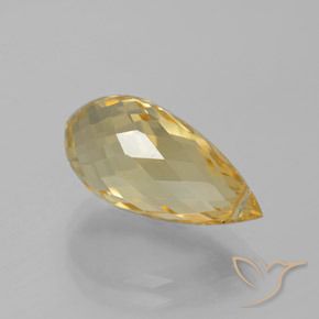 Citrino Oro natural de 6.05 ct, Corte Briolette, VVS-VS