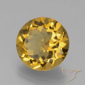 Citrino Oro natural de 5.30 ct, Redondo, VS