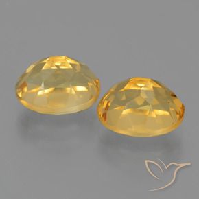 Gemas de Citrino Dorado claro natural de 4.49 ct, Ovalada, VVS-VS