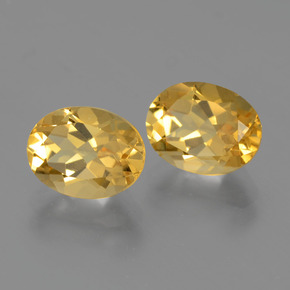 Gemas de citrino oro natural de  ct, corte óvalo, VVS