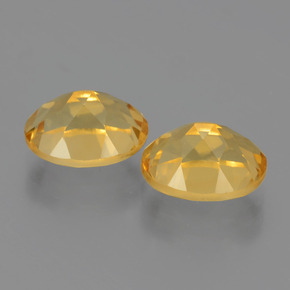 Gemas de citrino oro natural de  ct, corte óvalo, VVS