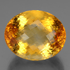 Citrino oro natural de 47,50 ct, corte óvalo, VVS