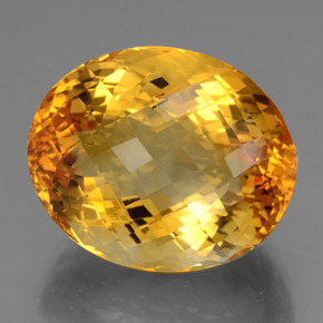 Citrino oro natural de 47,50 ct, corte óvalo, VVS