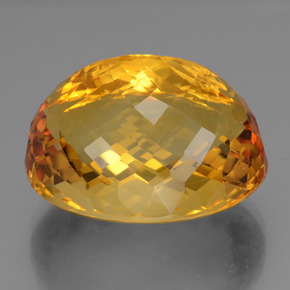 Citrino oro natural de 47,50 ct, corte óvalo, VVS