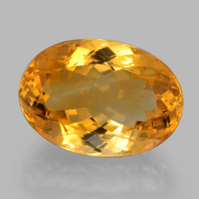 Citrino dorado natural de 15,12 ct, corte óvalo, VVS