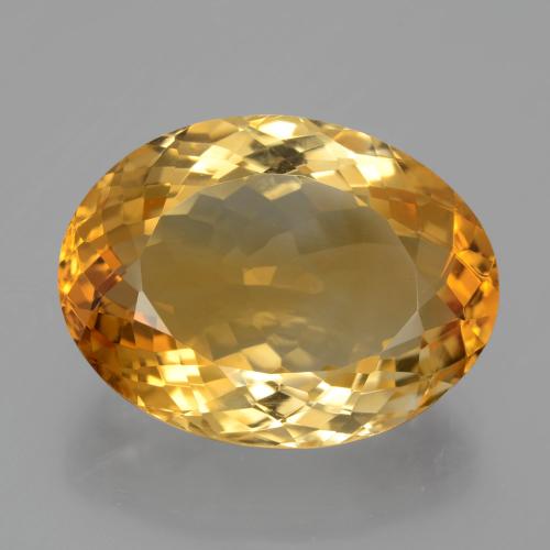 Citrino dorado natural de 13,42 ct, corte óvalo, VVS